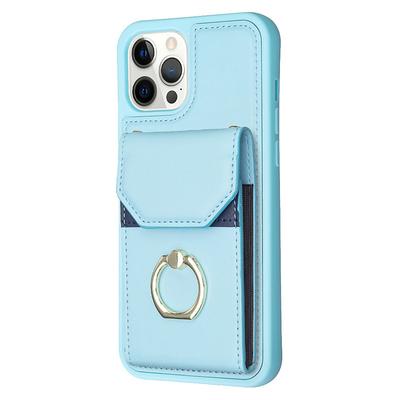 Phone Case For iPhone 16 15 14 Pro Max Plus 13 12 11 Pro Max Wallet Case Ring Holder Card Slot Shockproof Retro TPU PU Leather