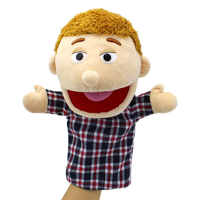 Hand Puppets Multi-Ethnic Puppets,Family Puppets for Kids Role Paly 11.8 Family Puppets,Plush Soft Hand Puppets Family Puppets Story Toys Puppets for Girls Boys Finger Puppets Puppet Christmas Gift