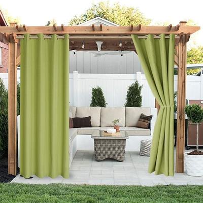 Waterproof Outdoor Curtain Privacy, Sliding Patio Curtain Farmhouse Drapes, Pergola Curtains Grommet For Gazebo, Balcony, Porch, Party, Hotel, 1 Panel