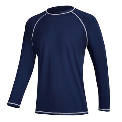 Men's Rash Guard Sun Shirt UV Sun Protection UPF50 Swim Shirt Quick Dry Long Sleeve Top Swimming Surfing Beach Water Sports Patchwork
