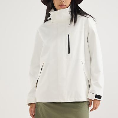 Women's Softshell Jacket Hiking Jacket Winter Outdoor Color Block Thermal Warm Fleece Lining Windproof Water Resistant 3-in-1 Jacket Winter Jacket Lightweight Jacket Traveling Black White Ivory