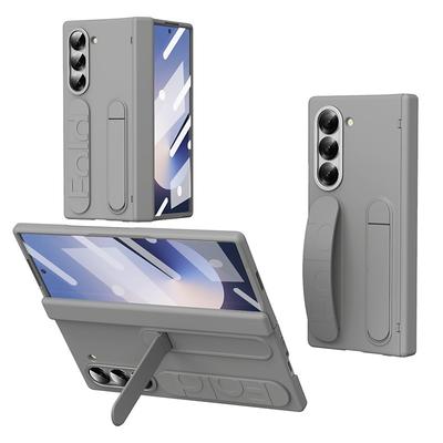 Phone Case For Samsung Galaxy Z Fold 7 Z Fold 6 Z Fold 5 Z Fold 4 Z Fold 3 Back Cover with Stand Holder with Screen Protector Full Body Protective Retro Armor PC Silicone