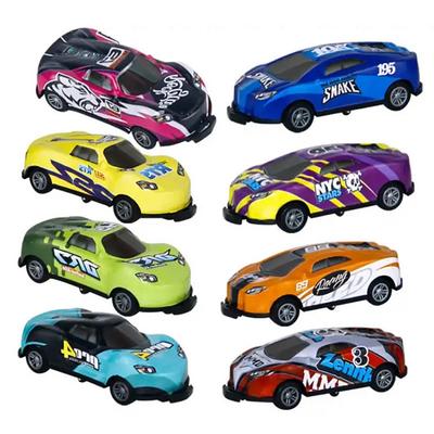 Children's Catapult 360 Flip Dump Truck Metal Sheet Impact Rebound Small Car Toy Car Model Mini Car