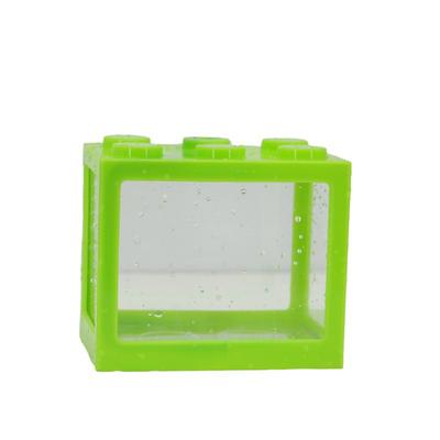 PVC Betta Fish Tank Mini Aquarium Betta Fish Accessories Building Block Decor Ornamental Aquarium Tank Pet Decoration