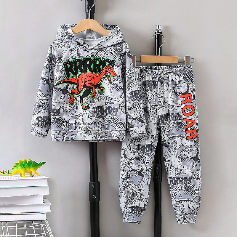 Boys 3D Graphic Tie Dye Hoodie Sweatpants Set HoodieSet Clothing Set Long Sleeve Spring Fall Sports Fashion Cool Kids 3-12 Years Outdoor Vacation Street Regular Fit