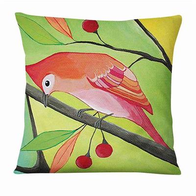 Hand-Painted Pattern Double Side Cushion Cover 1PC Soft Decorative Square Pillowcase for Sofa bedroom Car Chair Superior Quality Outdoor Cushion for Patio Garden Farmhouse Bench Couch