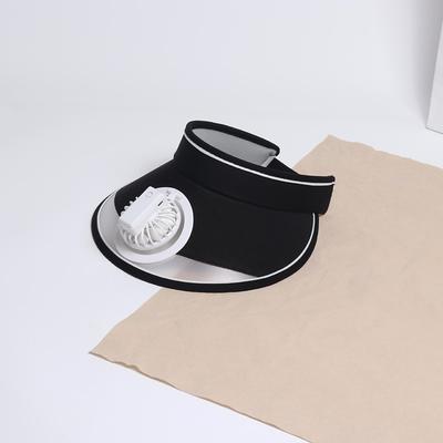 Fan Hat Sun Visors Hat with Fan, Large Area Sun Hat with 2 Speeds Cooling Fan, Sun Protection