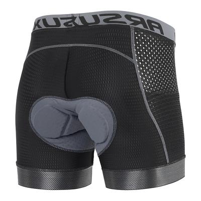 Arsuxeo Men's Letter Number Cycling Road Shorts Cycling Underwear Shorts Cycling Pants Bike Underwear Shorts Padded Shorts / Chamois Form Fit Mountain Bike MTB Road Bike Cycling Sports Reduces