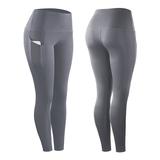Women's Compression Pants Running Tights Leggings with Phone Pocket Base Layer Street Athletic Athleisure Winter Breathable Soft Compression Fitness Gym Workout Running Sportswear Activewear Solid
