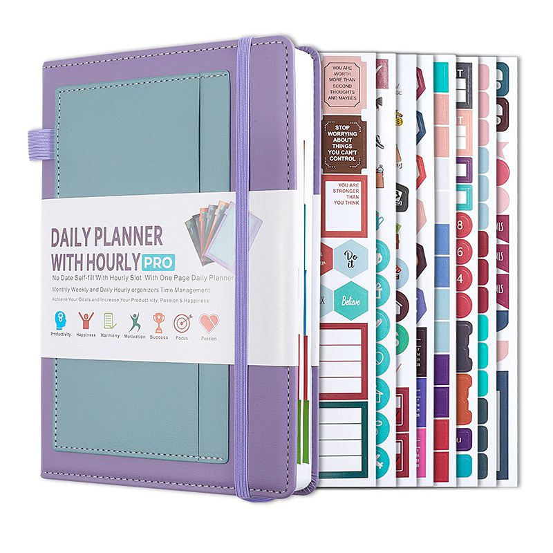 Daily Planner Notebook Productivity Planner Weekly Monthly Planner Appointment Book To-Do List Notebook A5 Size 1 PCS