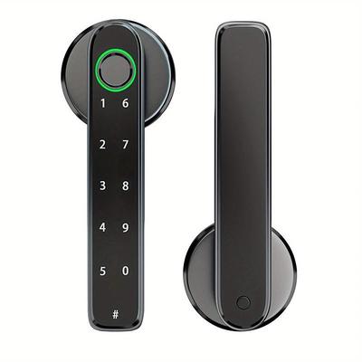 Bedroom Door Double Row Graffiti Smart Lock Home Indoor Wooden Door Fingerprint Lock Office Electronic Password Door Lock