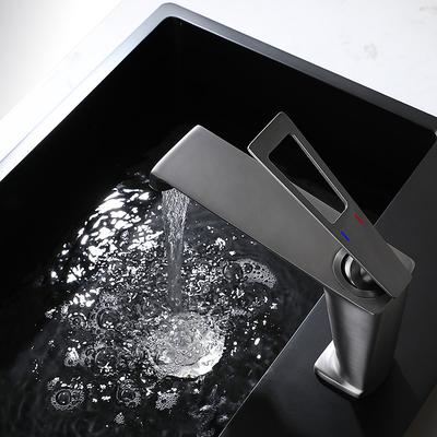 Bathroom Faucet Farmhouse Single Handle Lavatory Basin Vanity Sink Faucet Chrome/Black/Grey/Gold Available