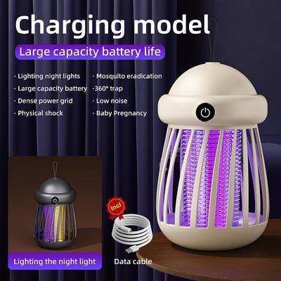 Mosquito Killer Lamp, Indoor And Outdoor Mosquito Killer Lamp, Dual Color Light Source, Jellyfish Appearance Ambient Light