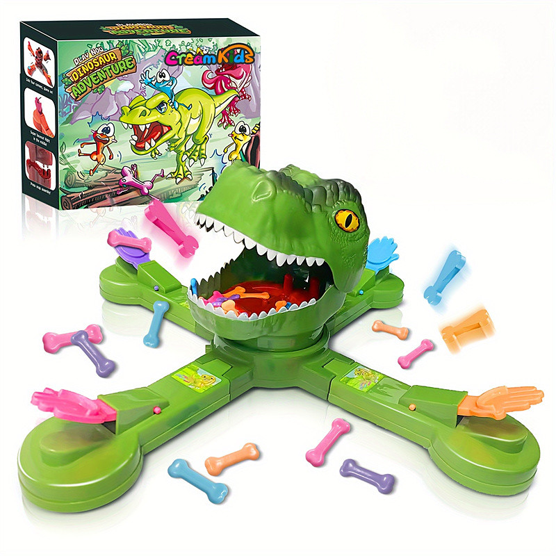 15 Minute Playing Time Competitive Dinosaur Eat Bones Game The Board Game by Dinosaur Feeding Game for 1-4 Players Solo-Multiplayer-Teams Halloween Party Family Outdoor Board Games Christmas Gift