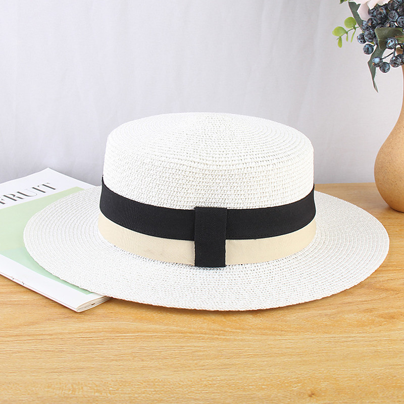 Kentucky Derby Hat Hats Straw Bucket Hat Straw Hat Sun Hat Casual Holiday Beach Melbourne Cup Cocktail Elegant Vintage Style With Split Joint Trim Headpiece Headwear