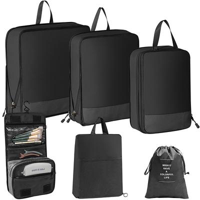 Compression Packing Cubes Set for Travel Luggage Storage and Organizer Space Savers, Clothes, Shoes, Digital Accessories, Toiletry Bags, Clothing Organizer Travel Bags