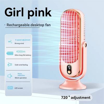 Portable Air Conditioner Fan, Large Battery Dual Motor Household Small Air Cooler, 5-speed Air Cooling Fan 720 ° Surround Air Blower, Office, Tourism, Camping, Outdoor RV Portable USB Fan, Thanksgiving Halloween Christmas Gift