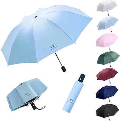 Sun Umbrella Anti-UV Parasol, Lightweight Compact Travel Umbrella for Women Men, Waterproof Folding Sunshade, Portable UV Protection Rain or Shine