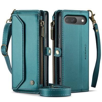 Phone Case For Google Pixel 9 Pro Pixel 9 Pro XL Pixel 8 Pro Pixel 8 Pixel 9 Wallet Case Magnetic Zipper Support Wireless Charging Retro TPU PC