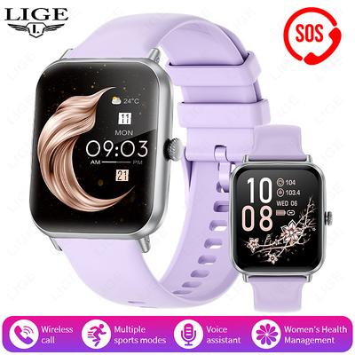 LIGE BW0903 Smart Watch Fitness Tracker Heart Rate Monitor Bluetooth Android iOS Waterproof 1.96