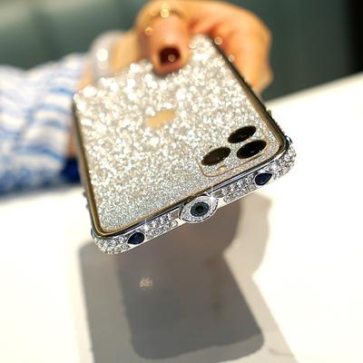 Phone Case For iPhone 14 Pro Max Plus 13 12 11 Pro Max iPhone 13 12 11 Pro Max SE X XR XS Max 8 7 Back Cover Bumper Frame for Women Girl Bling Glitter Shiny Shockproof TPU Rhinestone