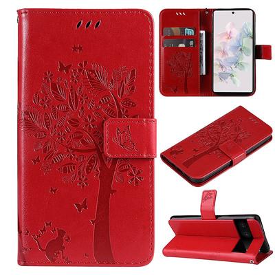 Phone Case For Google Pixel 7 Pro Pixel 6 Wallet Case with Wrist Strap With Card Holder Magnetic Flip Solid Colored TPU PU Leather