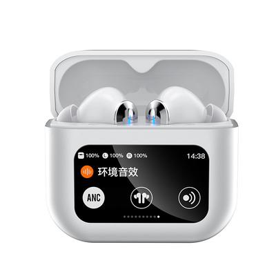 TWS headset full color touch screen Bluetooth headset ANC noise reduction LCD smart screen Headphones Sports Headset