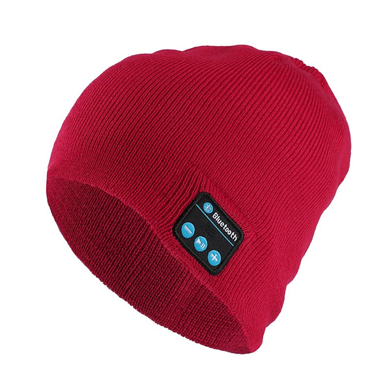 Sleep Headphones Stereo Bluetooth Wireless Smart Beanie Headset Musical Knit Headphone Speaker Hat Speakerphone Cap Music Hands-Free Talking Built-in Mic