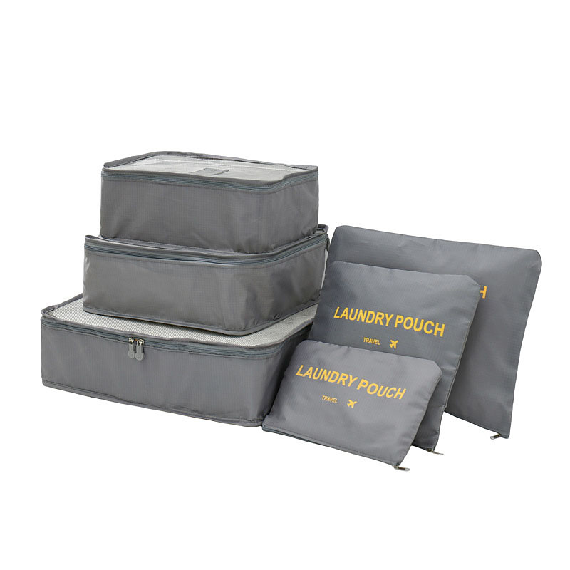 Compression Travel Packing Cubes Set for Luggage Storage and Backpack Organizer Space Savers, 6PCS Travel Storage Bags for Clothes, Suitcase Organizer Pouches, Wardrobe and Luggage Packing Cubes