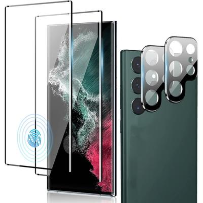 [22Pack] Screen Protector Camera Lens Protector For Samsung Galaxy S25 Ultra S25 Ultra Plus S24 Ultra Plus S23 S22 S21 S20 Plus Ultra S10 Tempered Glass 9H Hardness Anti Bubbles Anti-Fingerprint