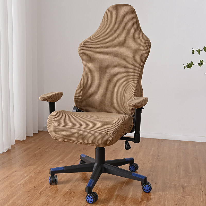 Split Office Chair Cover Gaming Chair Covers Burgundy Stretch Washable Computer Chair Slipcovers for Armchair, Swivel Chair, Gaming Chair,Computer boss Chair