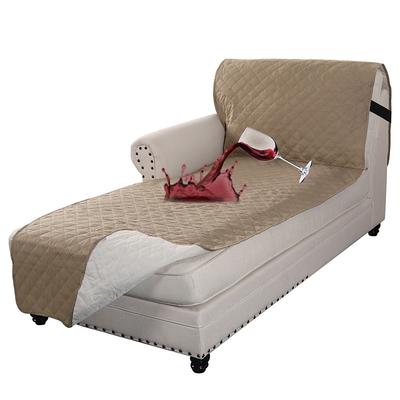 100% Waterproof Reversible Chaise Lounge Couch Cover Water Resistant Sofa Cover Sectional L Shaped Sofa Slipcover with Adjustable Straps Furniture Protector for Dogs