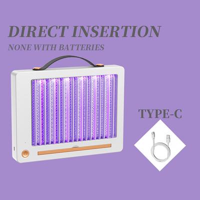Portable USB Electronic Rechargeable Mosquito Fly Killer Lamp/Bug Zapper for Summer TripOutdoor CampingPatioHome and GardenFly Trap IndoorMoth Trap/Bug Killer/Insect Killer Light
