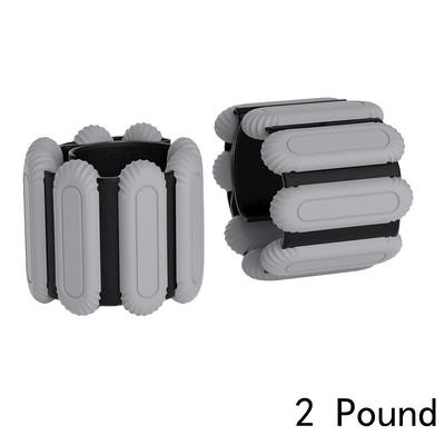 1 Pair Silicone Weighted Wristbands for Swimming and Fitness, Adjustable Wrist and Ankle Weights for Pilates Outdoor Sports Exercise Training