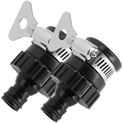 2pcs Durable Universal Water Faucet Adapter Plastic Hose Fitting Quick Connect Fitting Tap for Car Washing Garden Irrigation