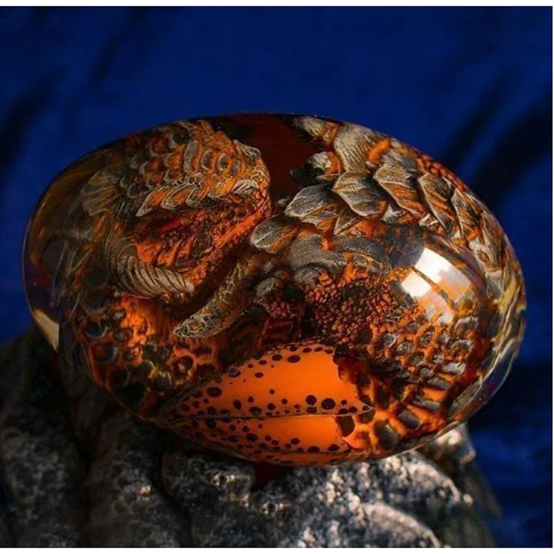 Lava Dragon Egg, Dream Crystal Transparent Dragon Egg, Dragon Egg Crystal, Dragon Statue Decor, Crystal Transparent Lava Dragon Egg Resin Handmade Sculpture Ornaments Souvenir