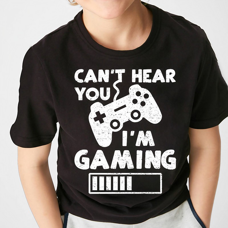 Boys 3D Graphic Letter T shirt Tee Short Sleeve Summer Basic Kids Daily Wear