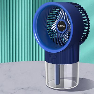 Mini Desktop Air Cooler Spray Fan – USB Rechargeable Water Mist Humidifier Air Conditioner Fan for Home or Office