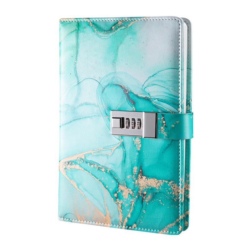 A5 180 Pages Retro Password Book with Lock, Creative Handcrafted Journal, Thickened Paper, Student Notepad Binder, Back to School Gift, Stationery Notebook
