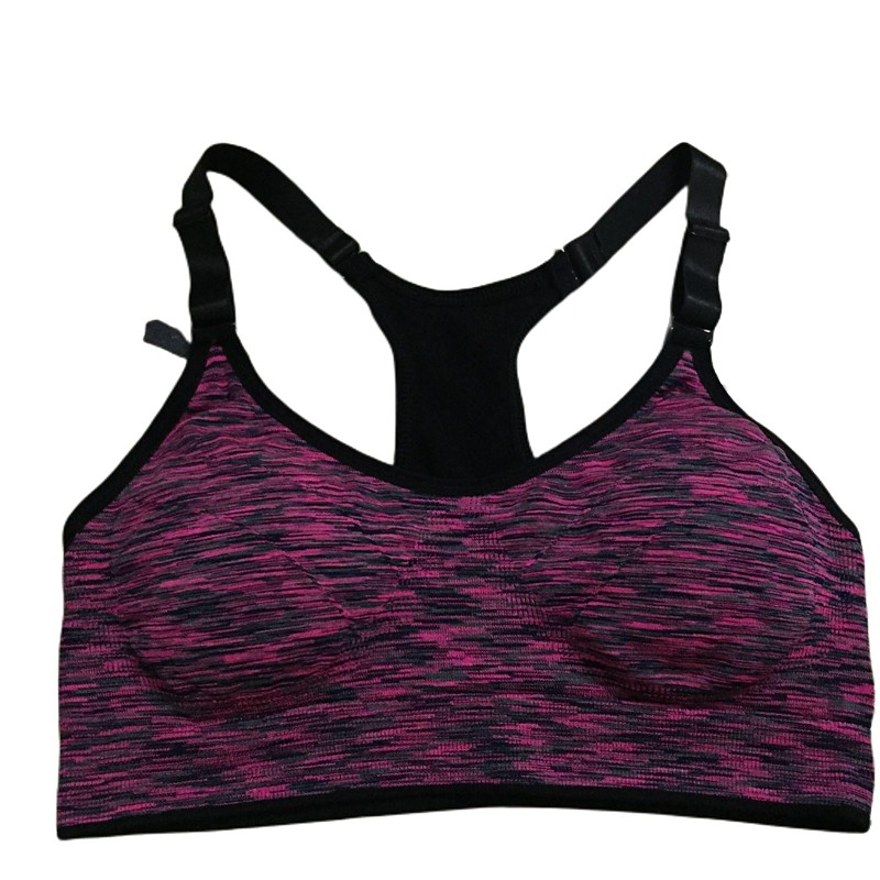 Sports Bra Shockproof Foreign Trade Quick-Drying Section Dyed No Steel Ring Yoga Underwear Training Running Fitness Underwear