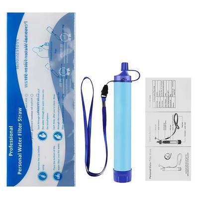 Outdoor Water Filter Personal Water Filtration Straw Emergency Survival Gear Water Purifier for Camping Hiking Climbing Backpacking