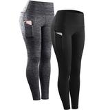 Women's Compression Pants Running Tights Leggings with Phone Pocket Base Layer Street Athletic Athleisure Winter Breathable Soft Compression Fitness Gym Workout Running Sportswear Activewear Solid