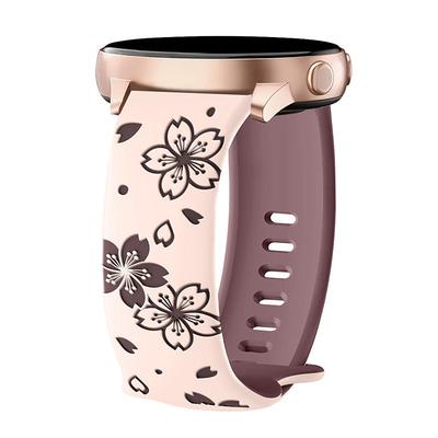 Watch Band for Samsung Galaxy Watch 7/6/5/4 40/44mm, Galaxy Watch 5 Pro 45mm, Galaxy Watch 4/6 Classic 42/46/43/47mm, Watch 3, Active 2, Gear S2 Silicone Replacement Strap Cute Adjustable Solo Loop