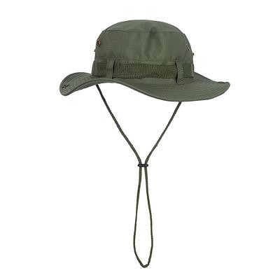Fishing Sun Boonie Hat Waterproof Summer UV Protection Safari Cap Outdoor Wide Brim Hunting Hat Army Green Dark Green Khaki for Hunting Fishing Climbing Bucket Hat