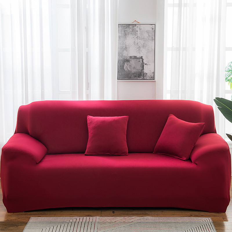 Couch Cover for Living Room, 4 Seater Stretch Furniture Protector Dust-Proof Loveseat Cover All-Inclusive Cover Furniture Protector Chair Covers for Living Room