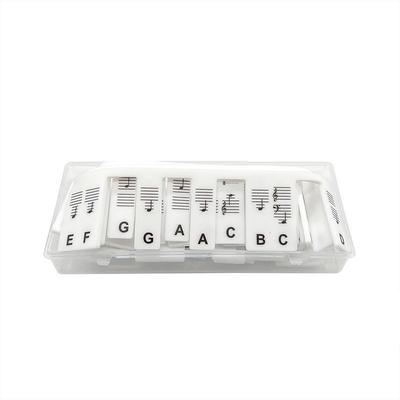 Piano Notes Guide For Beginner Removable Piano Keyboard Note Labels For Learning 88-Key Full Size Made Of Silicone No Need Stickers Reusable For Student