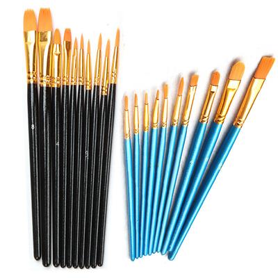 Brush Set with 20 Round Head Brushes Nylon Brush Acrylic Paint Brush Art Student's Line Drawing Pen for Painting