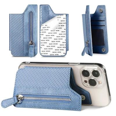 Travel Wallet Card Bag Credit Card Holder For Cell Phone Multifunctional Adhesive Phone Wallet Card Holder Cell Phone Card Case