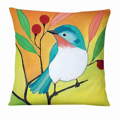 Hand-Painted Pattern Double Side Cushion Cover 1PC Soft Decorative Square Pillowcase for Sofa bedroom Car Chair Superior Quality Outdoor Cushion for Patio Garden Farmhouse Bench Couch