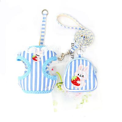 Cat Traction Rope To Prevent Slipping Out And Walk The Cat Outdoors Summer Vest Style Fruit Embroidery Small And Medium-sized Dog Chest Strap